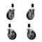 Service Caster Assure Parts 190WTCPK4 Replacement Caster Set, 4PK ASS-SCC-EX20S514-PPUBBLK-2-TLB-2-112 - alternate 1